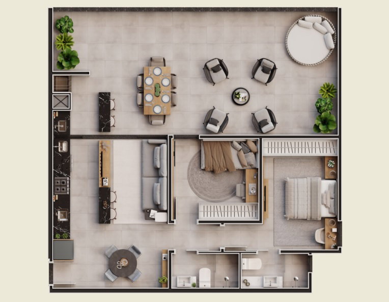 Planta 7 de Riverside Residence