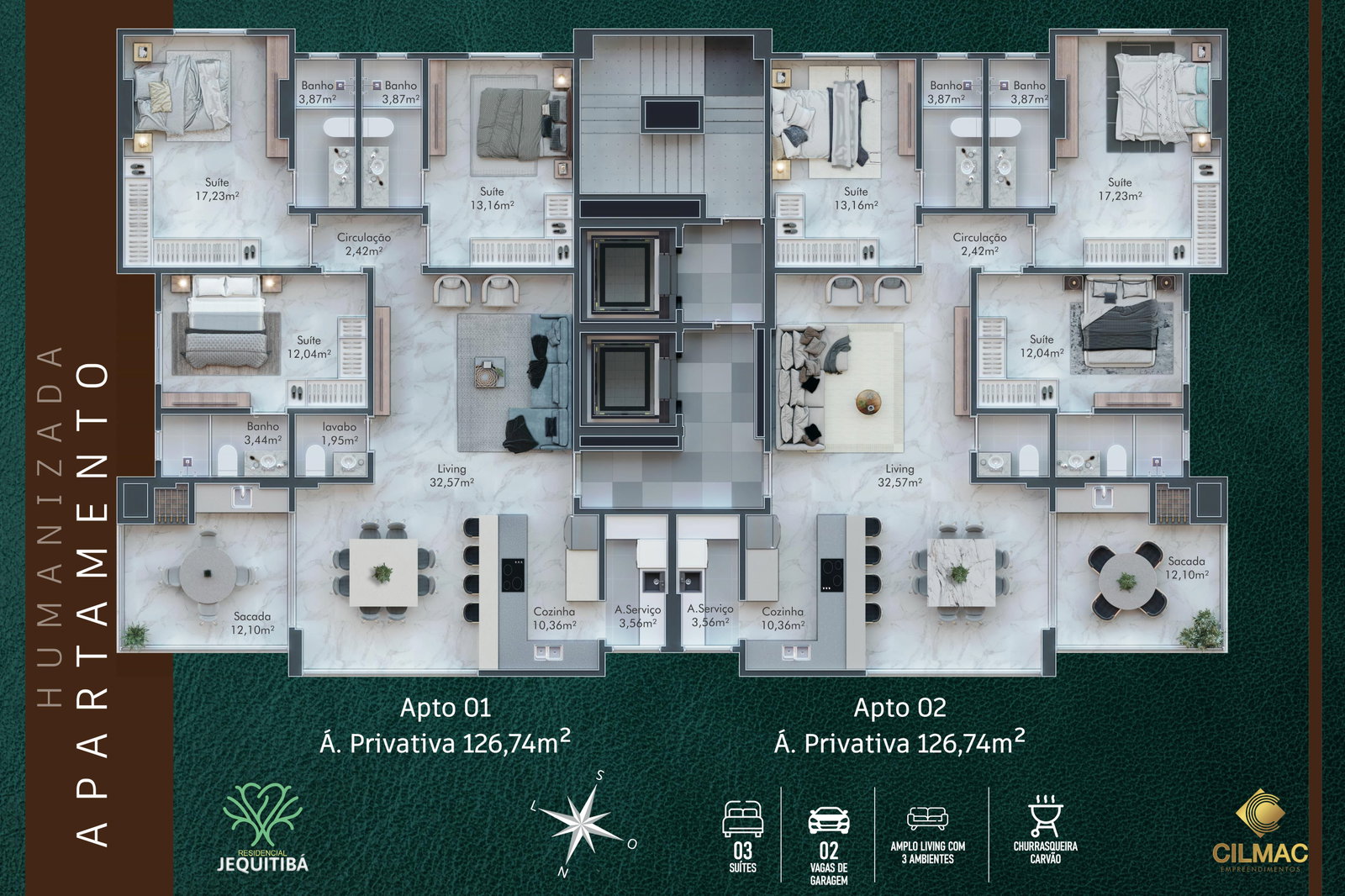 Planta 2 de Residencial Jequitibá