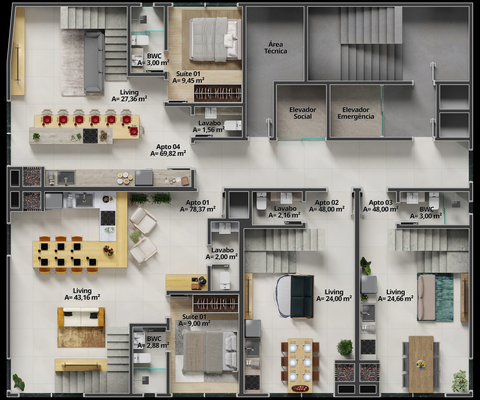 Planta 1 de Norden Residence