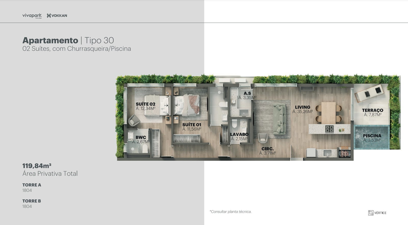 Planta 27 de Edifício Vértice