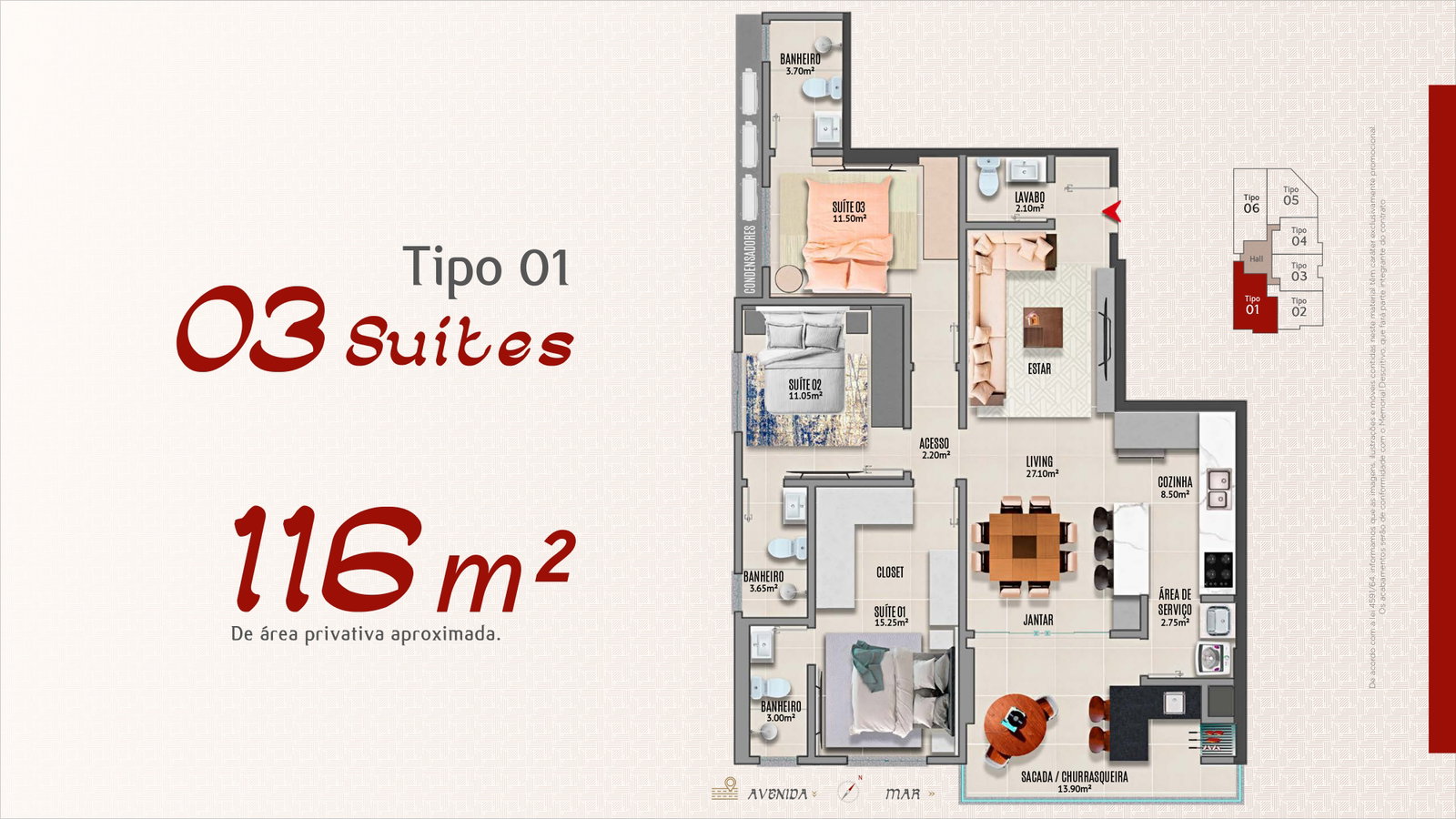 Planta 2 de Adonai Residence