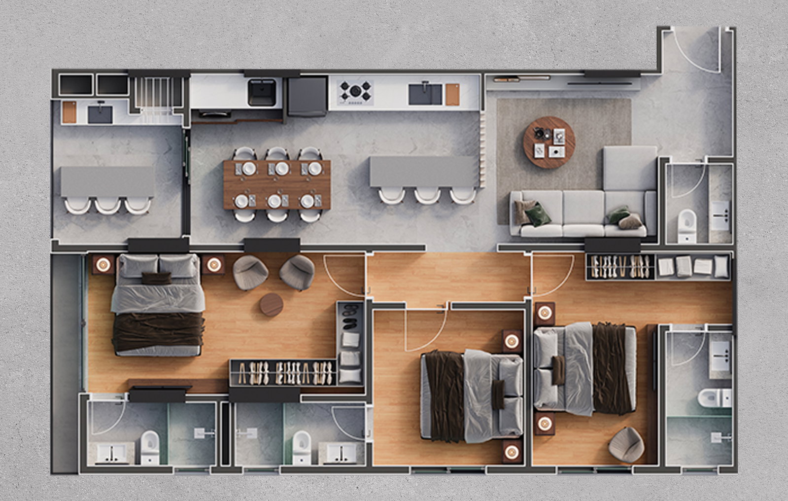 Planta 3 de Aventador Beach Tower