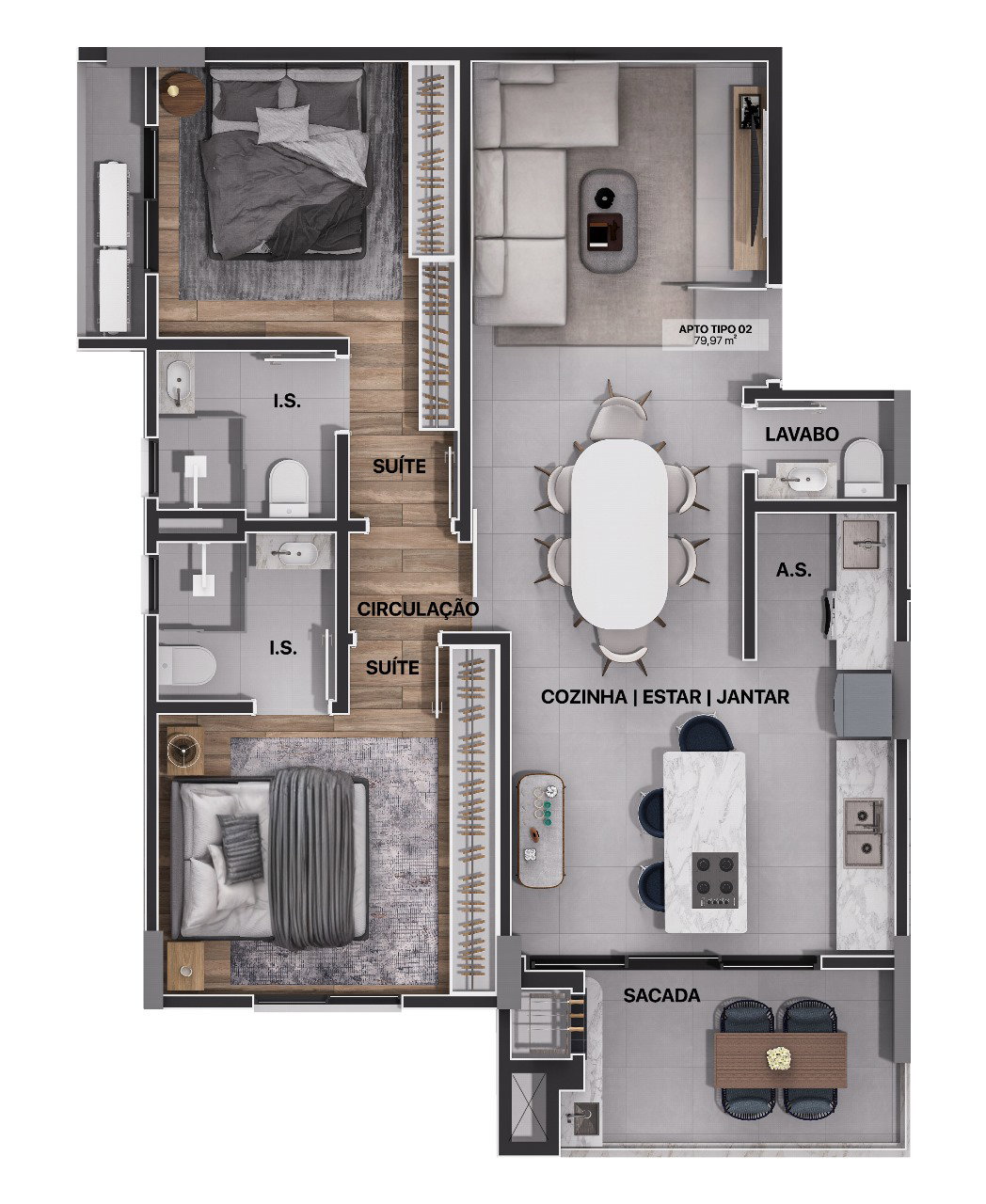 Planta 8 de Marquês Residence