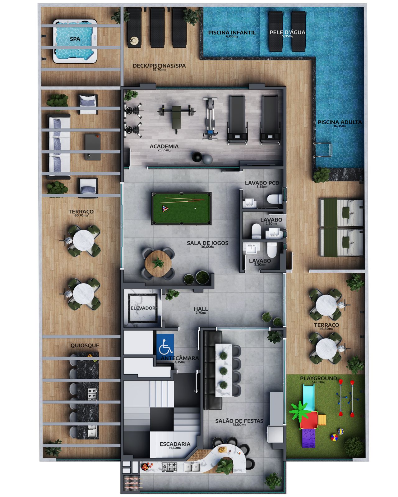 Planta Lazer do Illuminato Residence