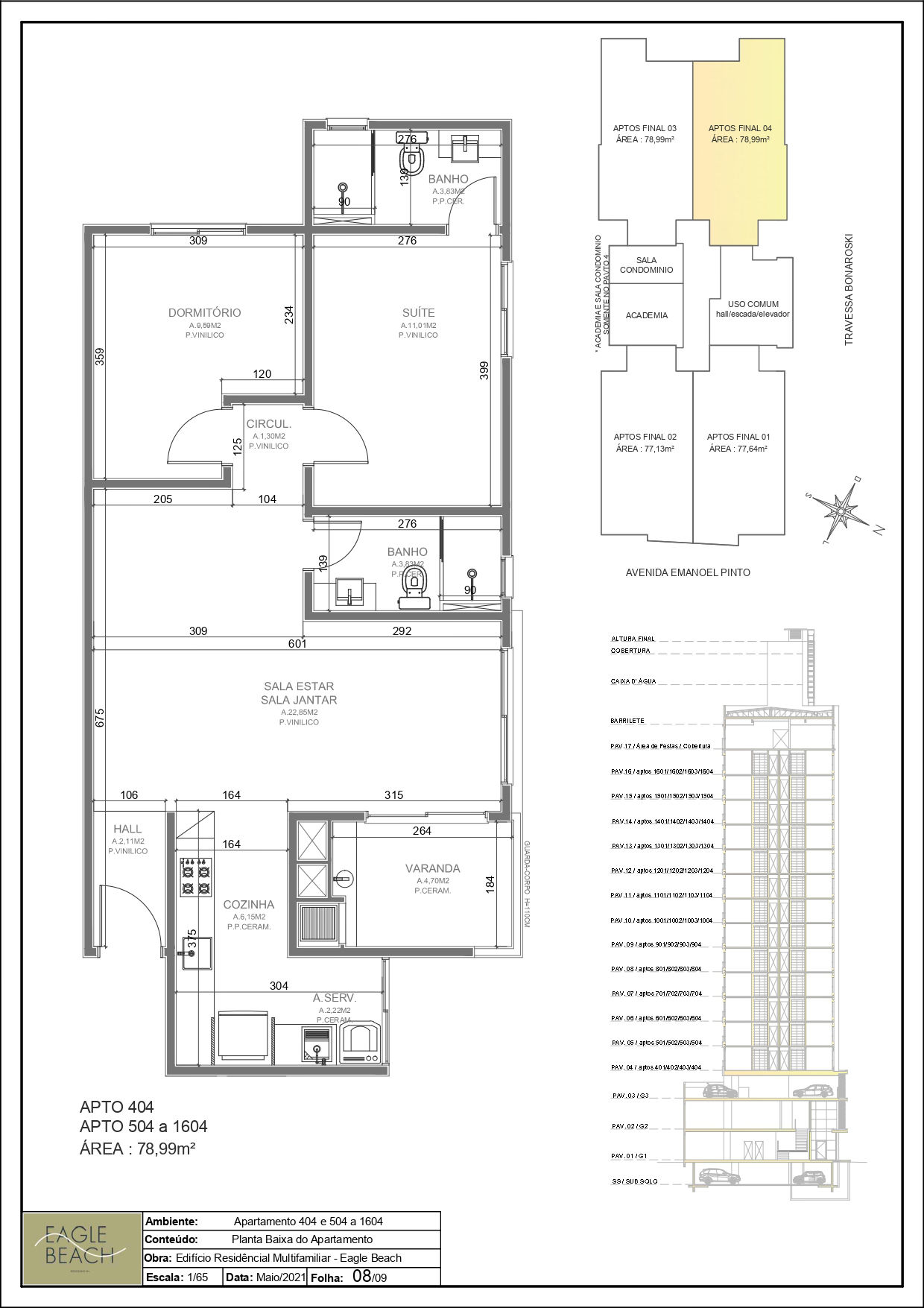 Planta 14 de Residencial Eagle Beach