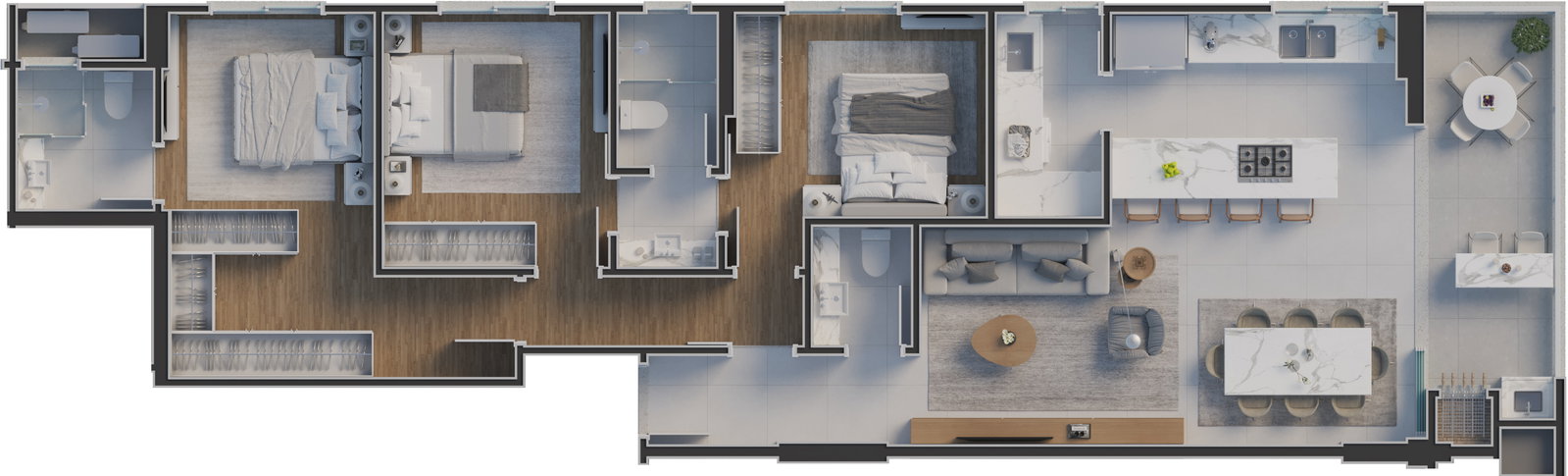 Planta 2 de Mont Blanc Residence
