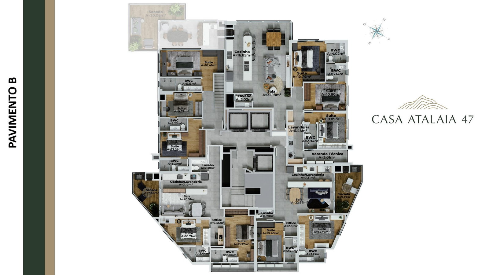 Planta 10 de Casa Atalaia 47