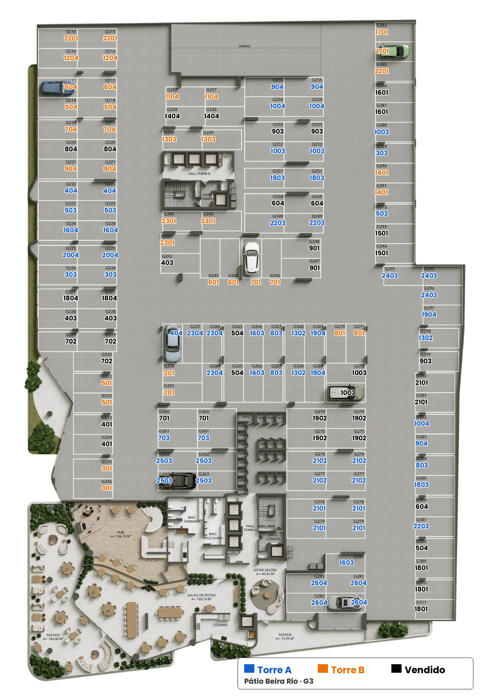 Planta 29 de Pátio Beira Rio