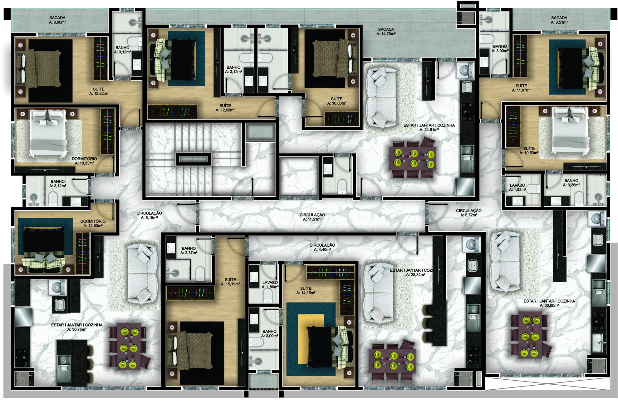 Planta 4 de Firenze Residence