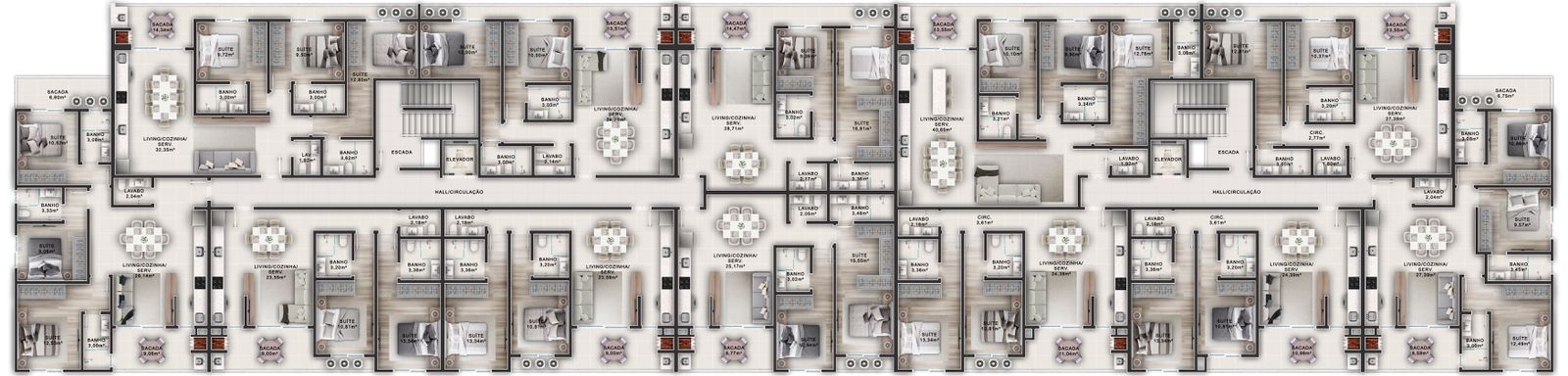 Planta 4 de Palm Beach Home Club