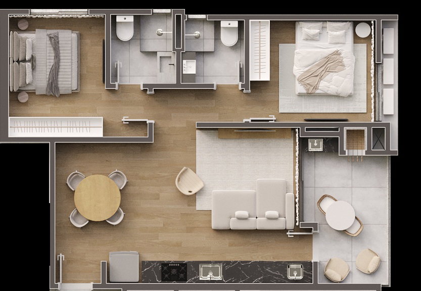 Planta 5 de Florença Residenza