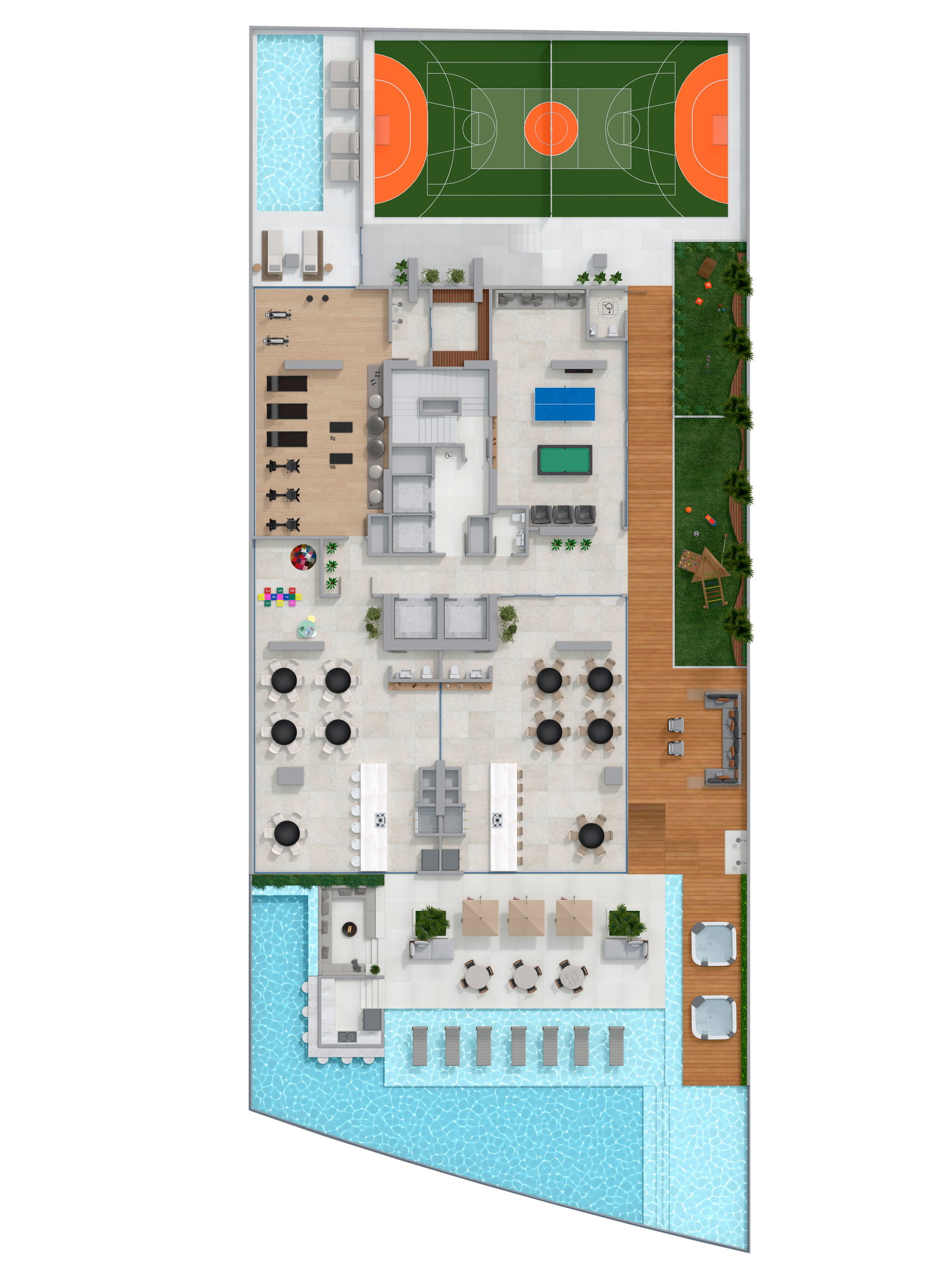 Planta Lazer (1 de 3) do Legacy Vertical Home