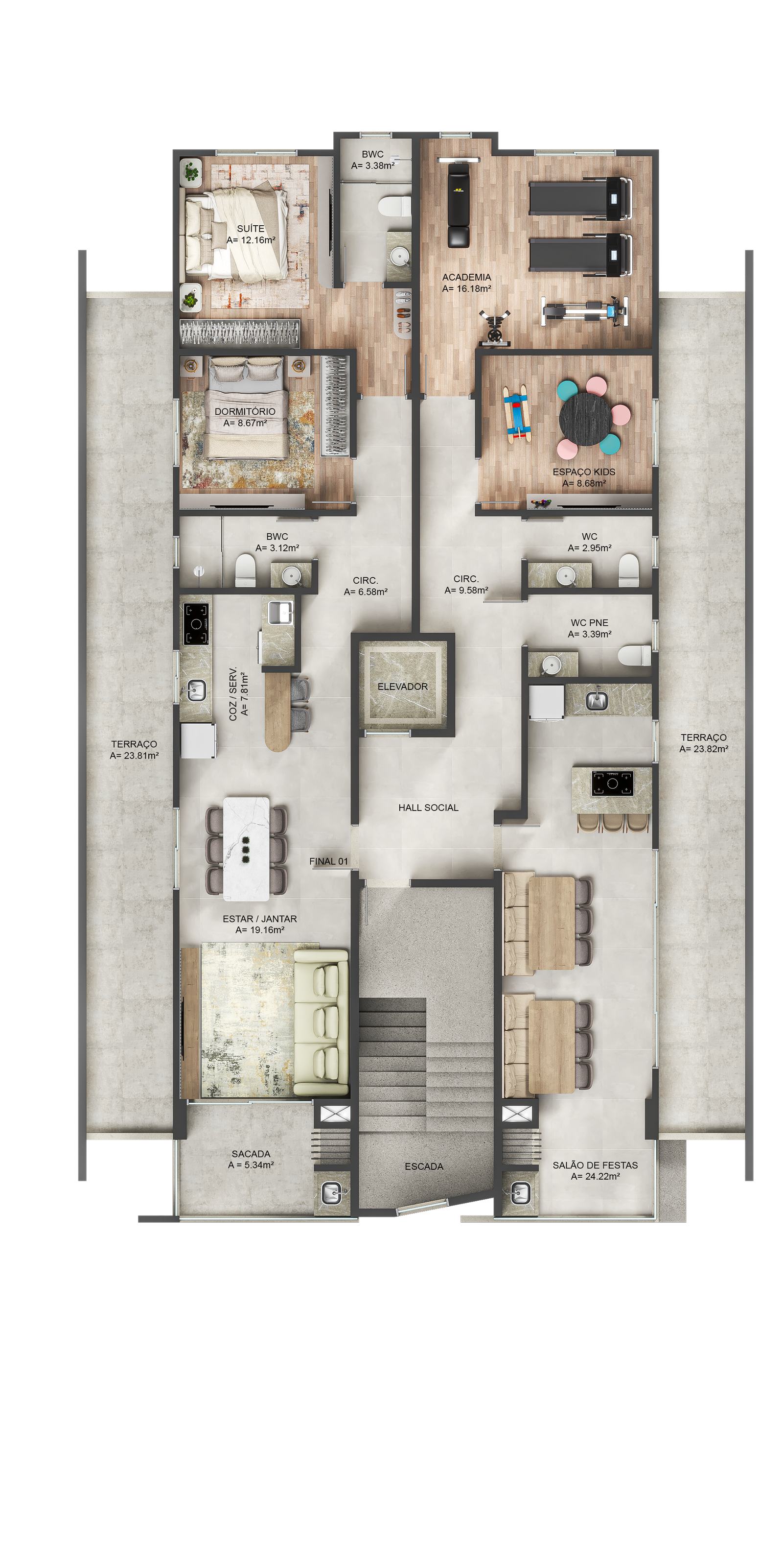 Planta 2 de Maui Beach Residence