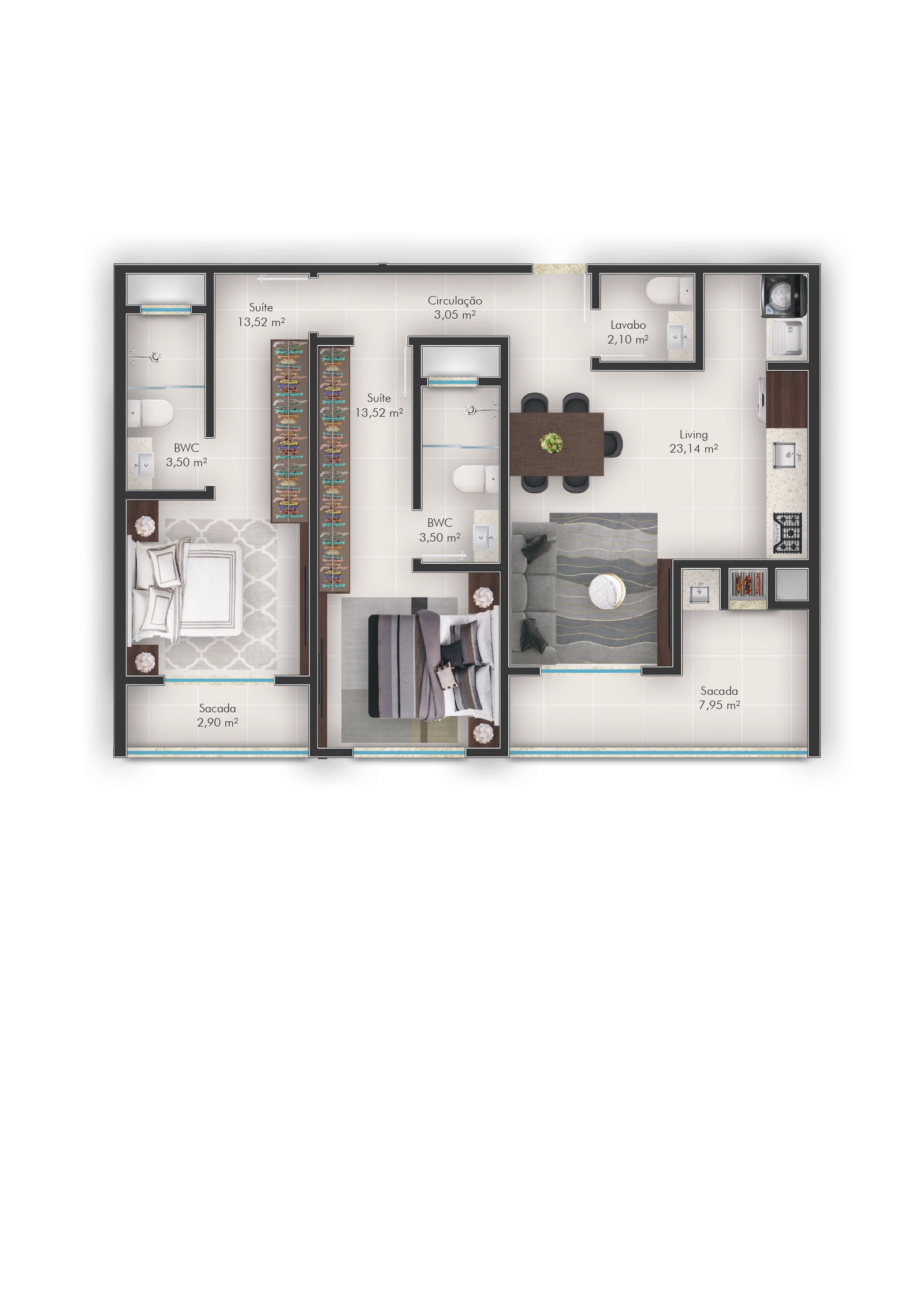 Planta 6 de Porto do Sol Residencial
