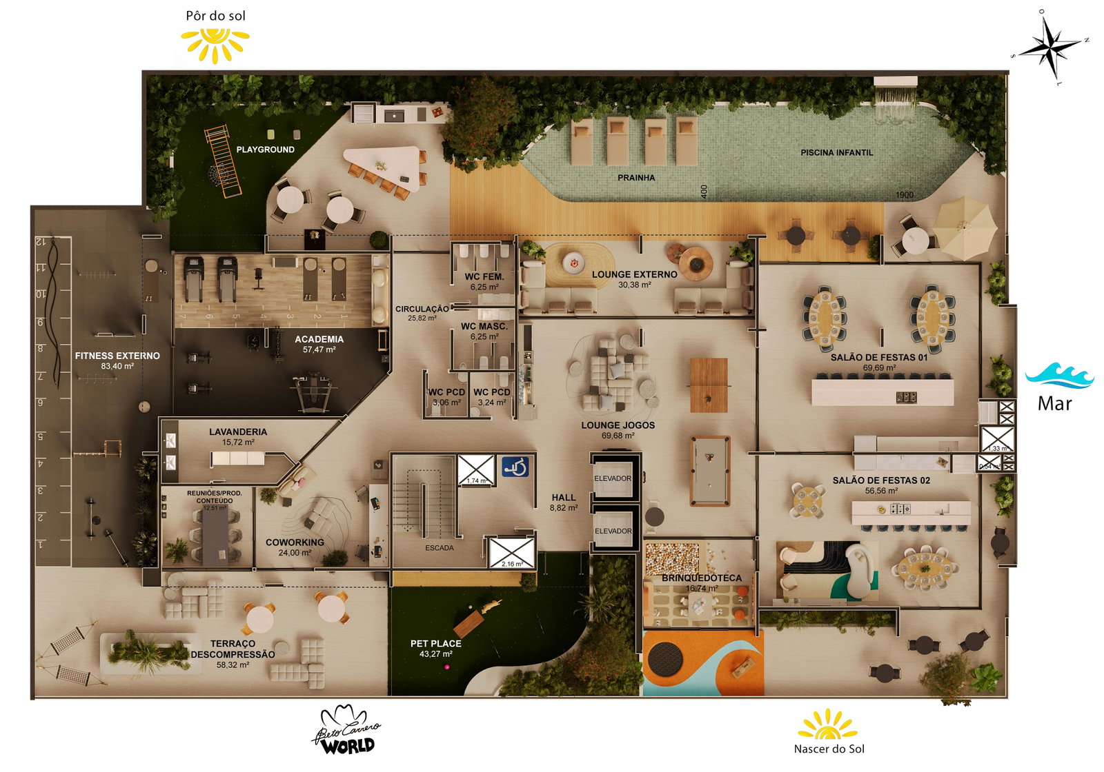 Planta 1 de Skyline Living