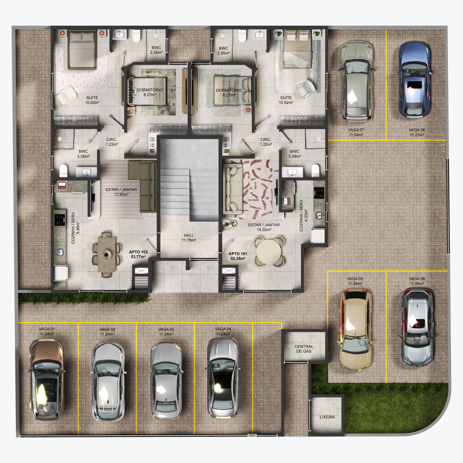 Planta 3 de Acqua Residence
