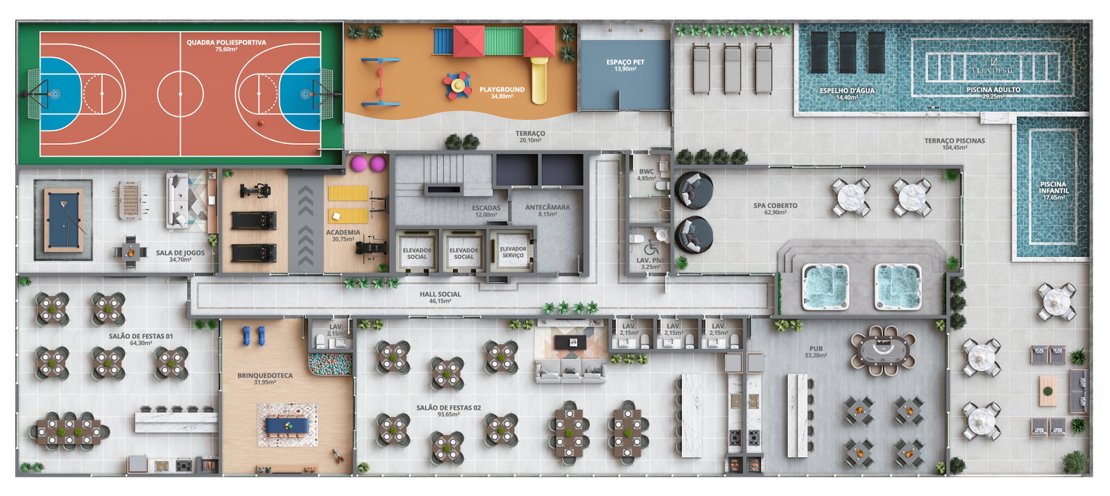 Planta 2 de Residencial Villa D'Este