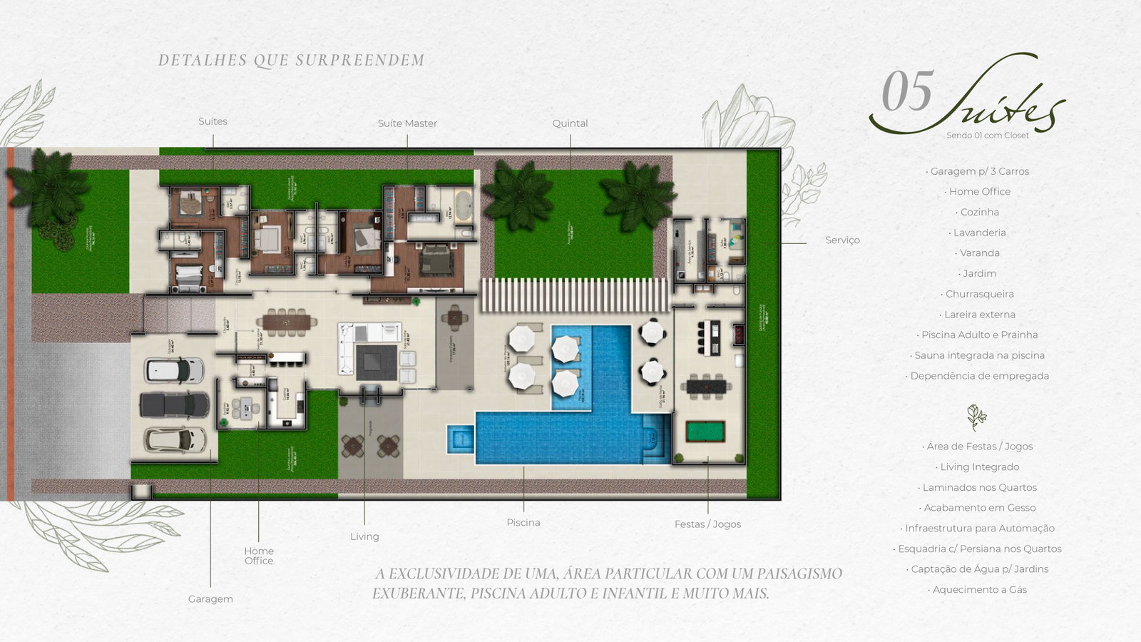 Planta 1 de Residência Casa Flora
