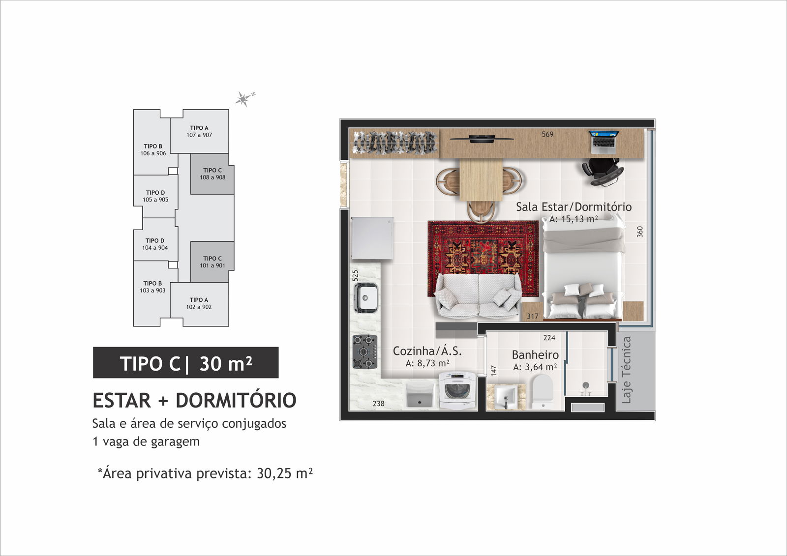 Planta 12 de Edifício Sunrise Studios