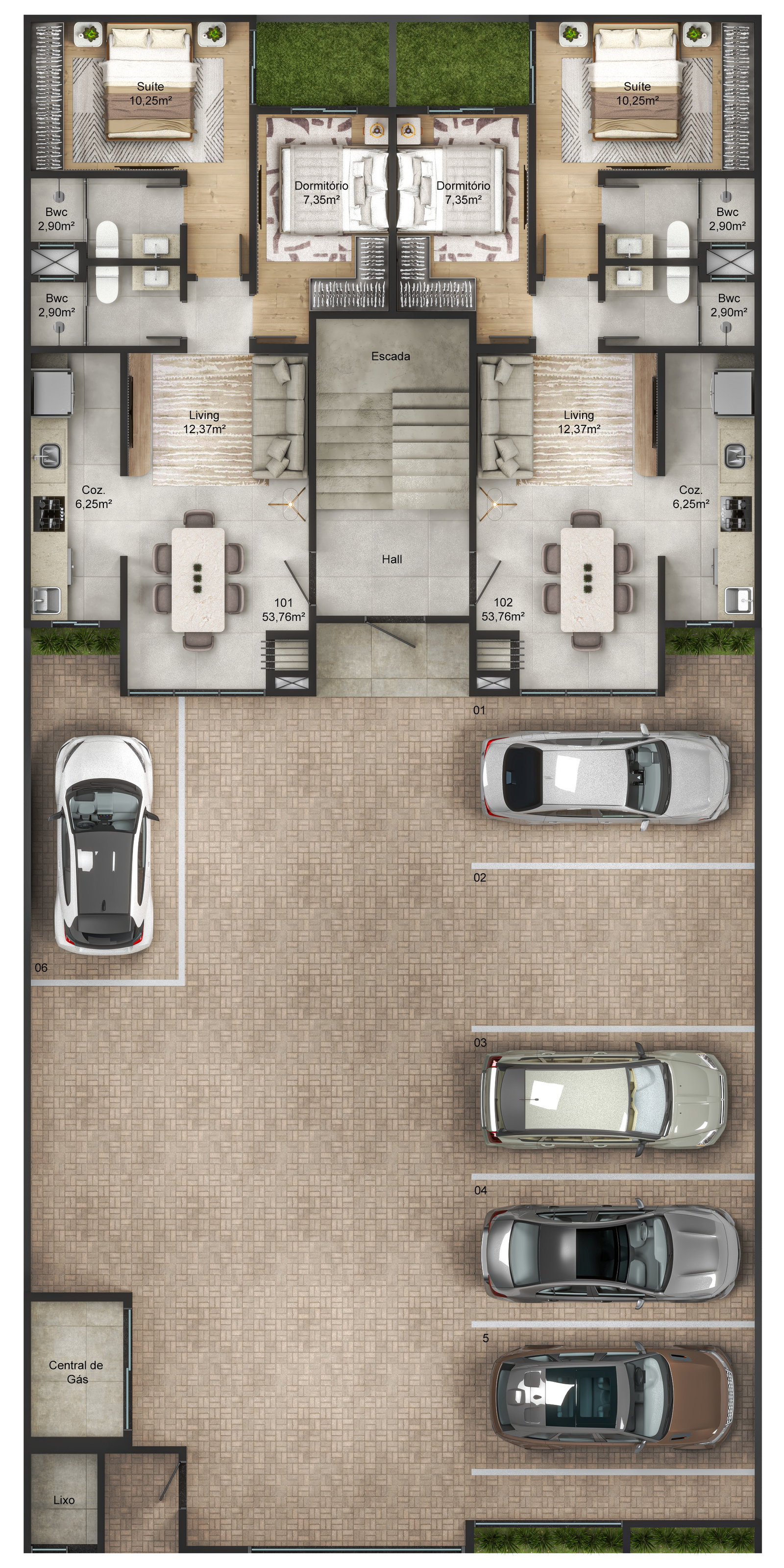 Planta 1 de Residencial Tallin