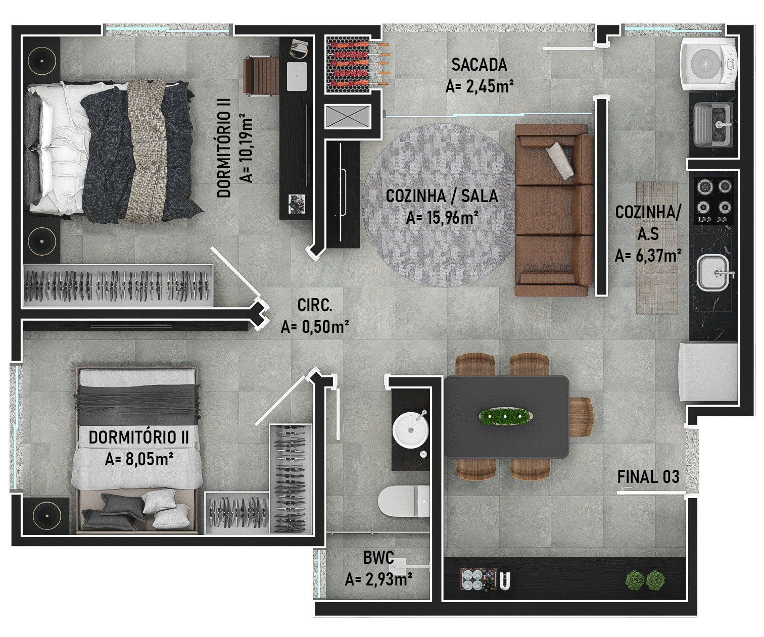 Planta 3 de Urban Residence