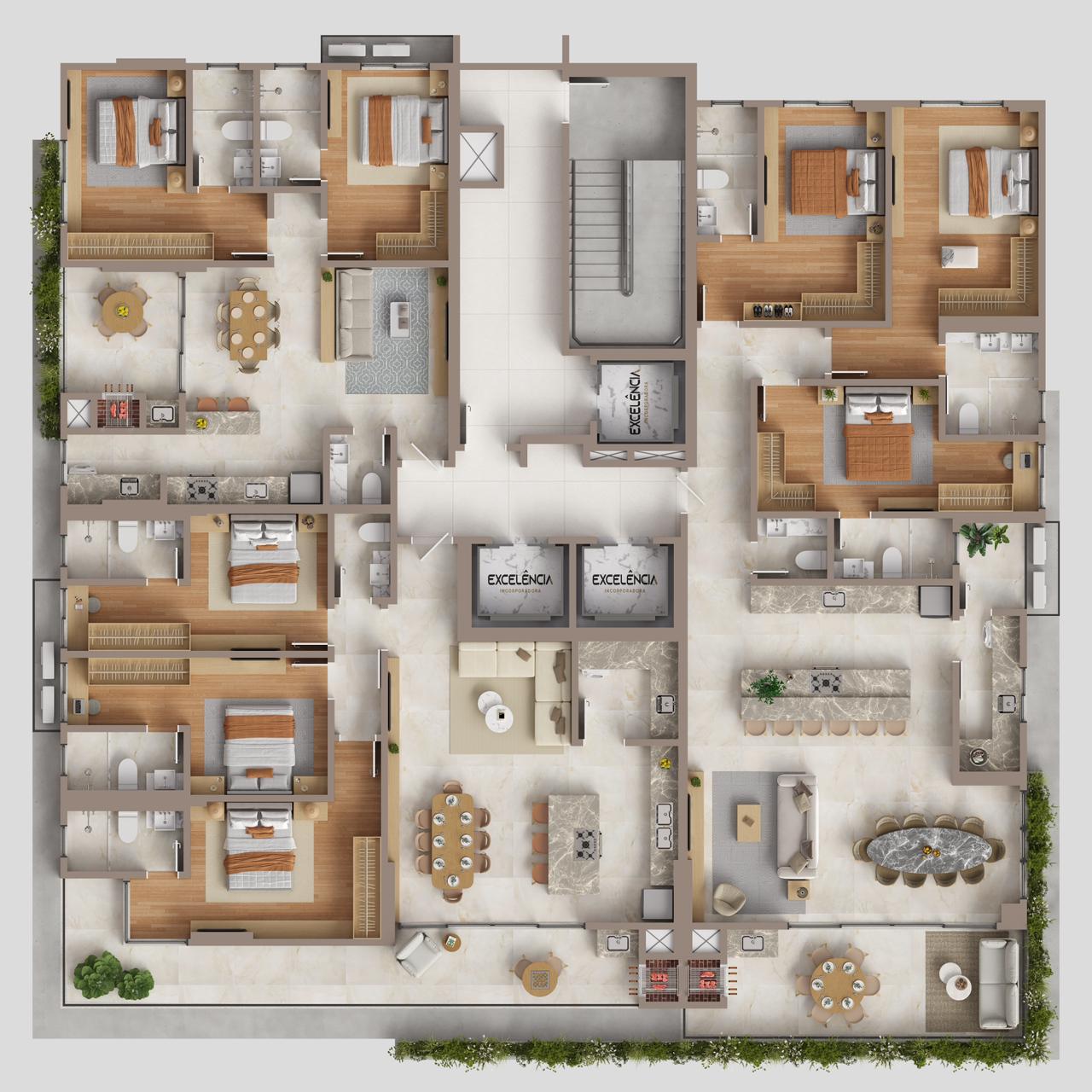 Planta 1 de Luminer Garden Homes