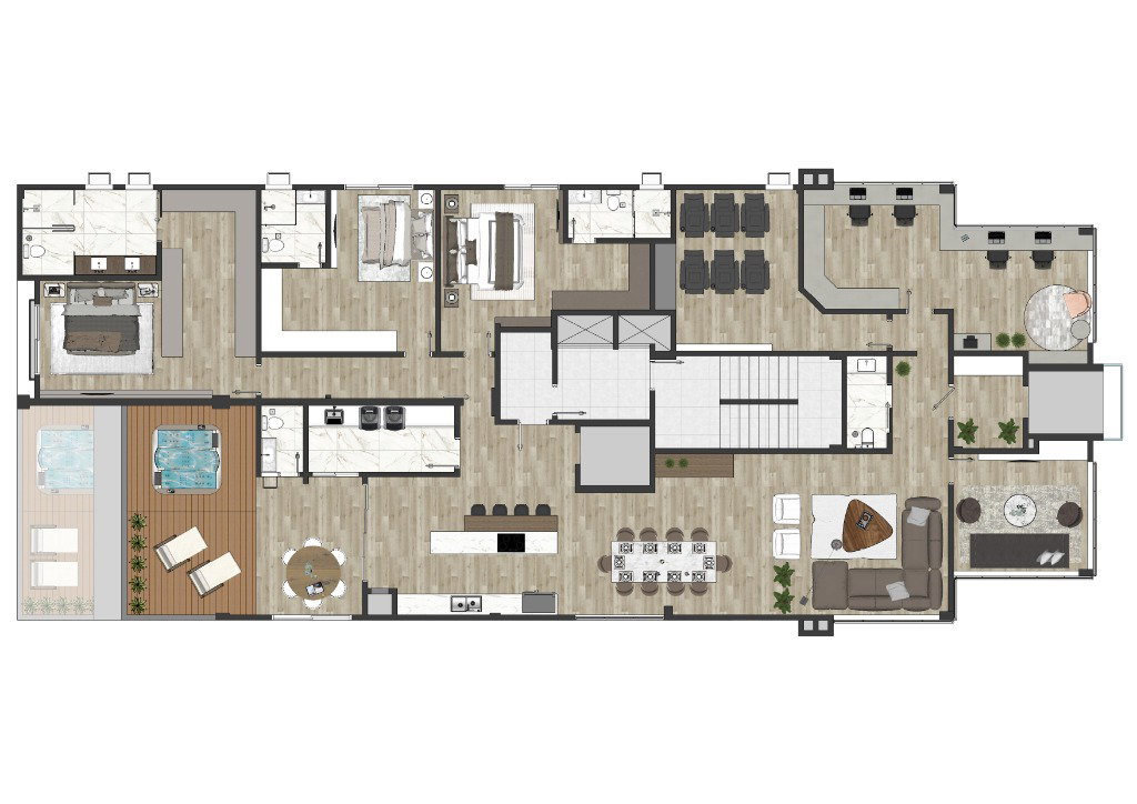 Planta 1 de Residencial Diamond