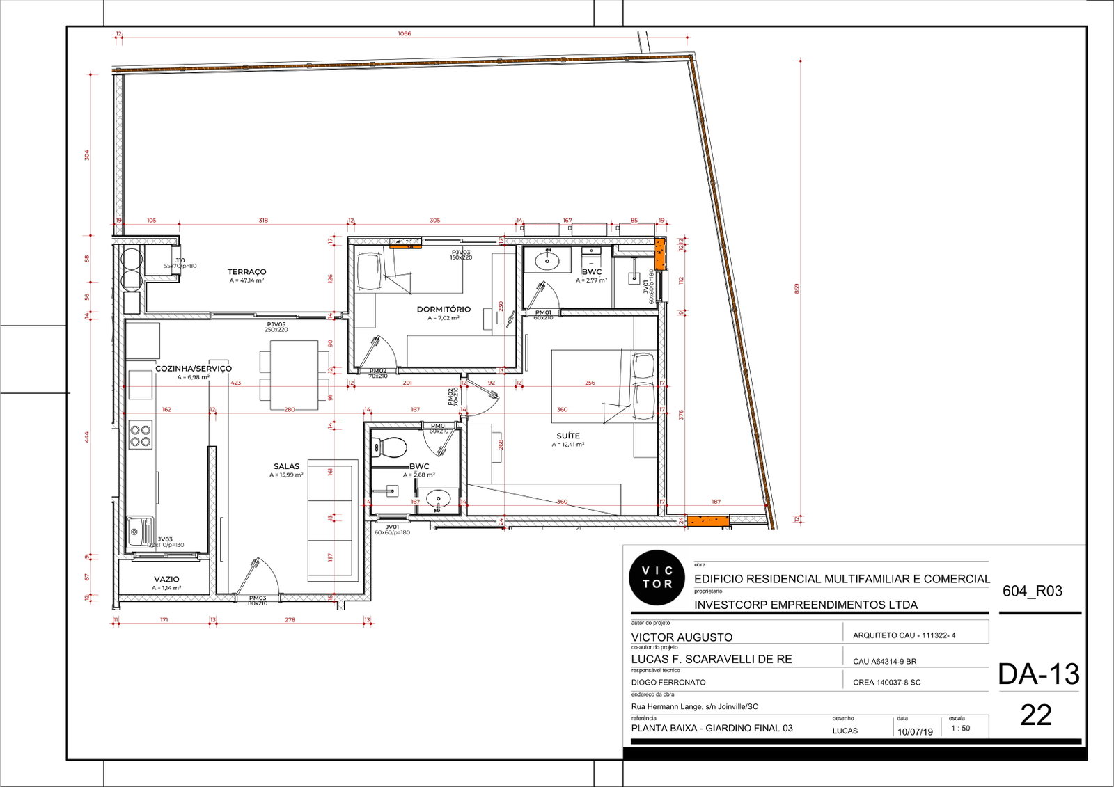 Planta 43 de Costa Club