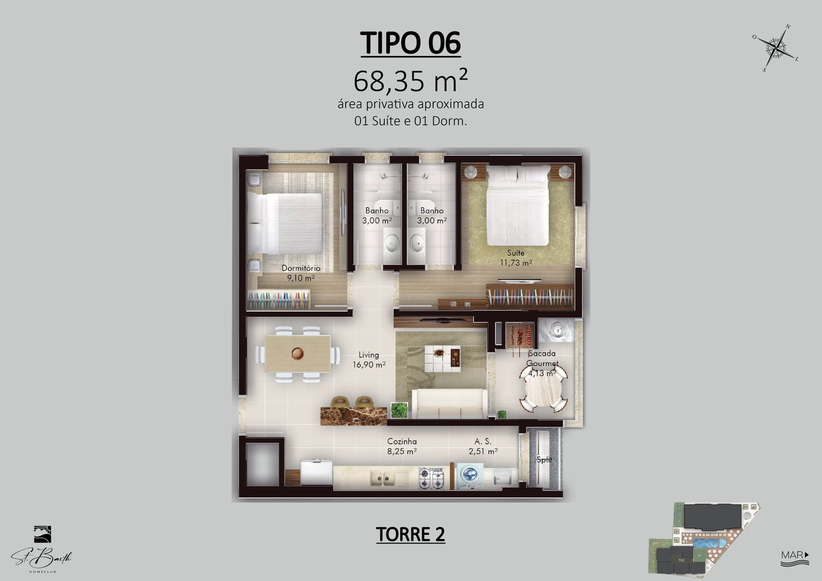 Planta 9 de ST Barth Home Club