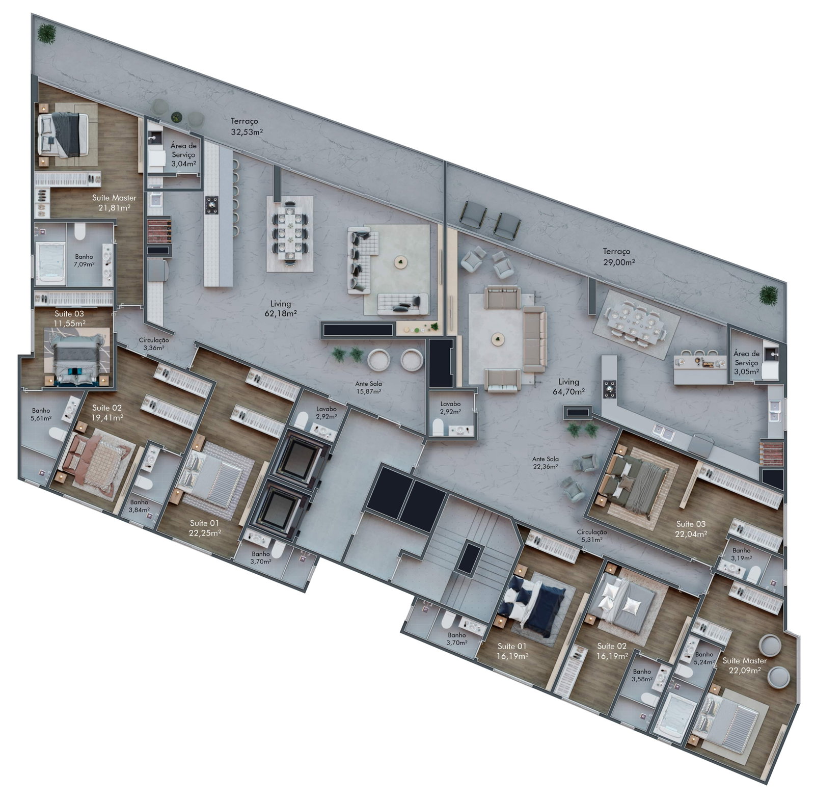 Planta 4 de Strait Tower