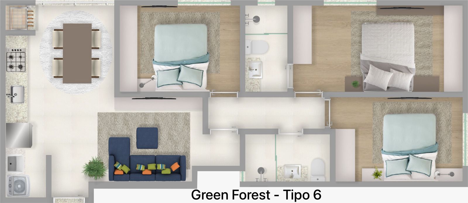 Planta 6 de Green Forest Residence