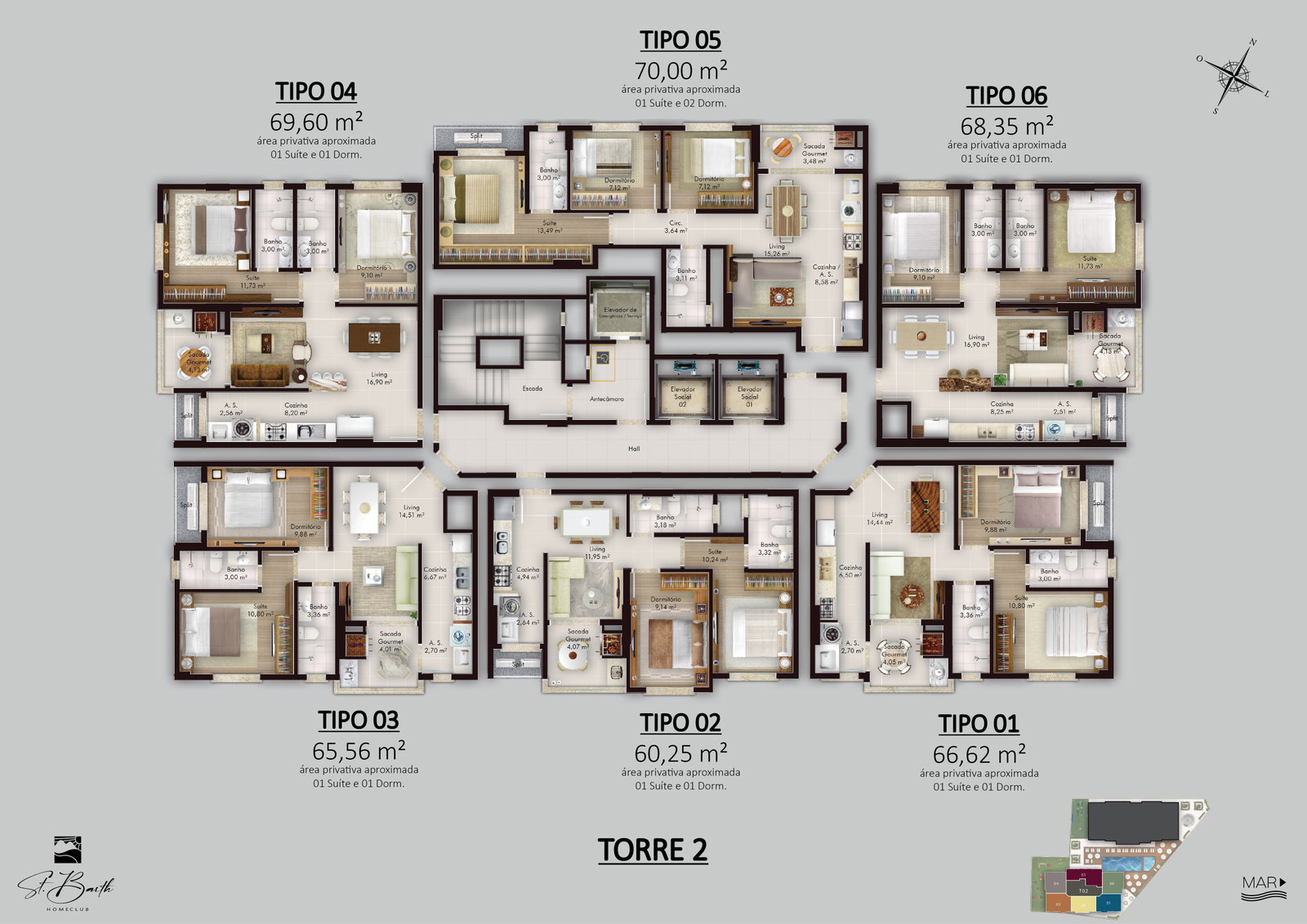 Planta 10 de ST Barth Home Club
