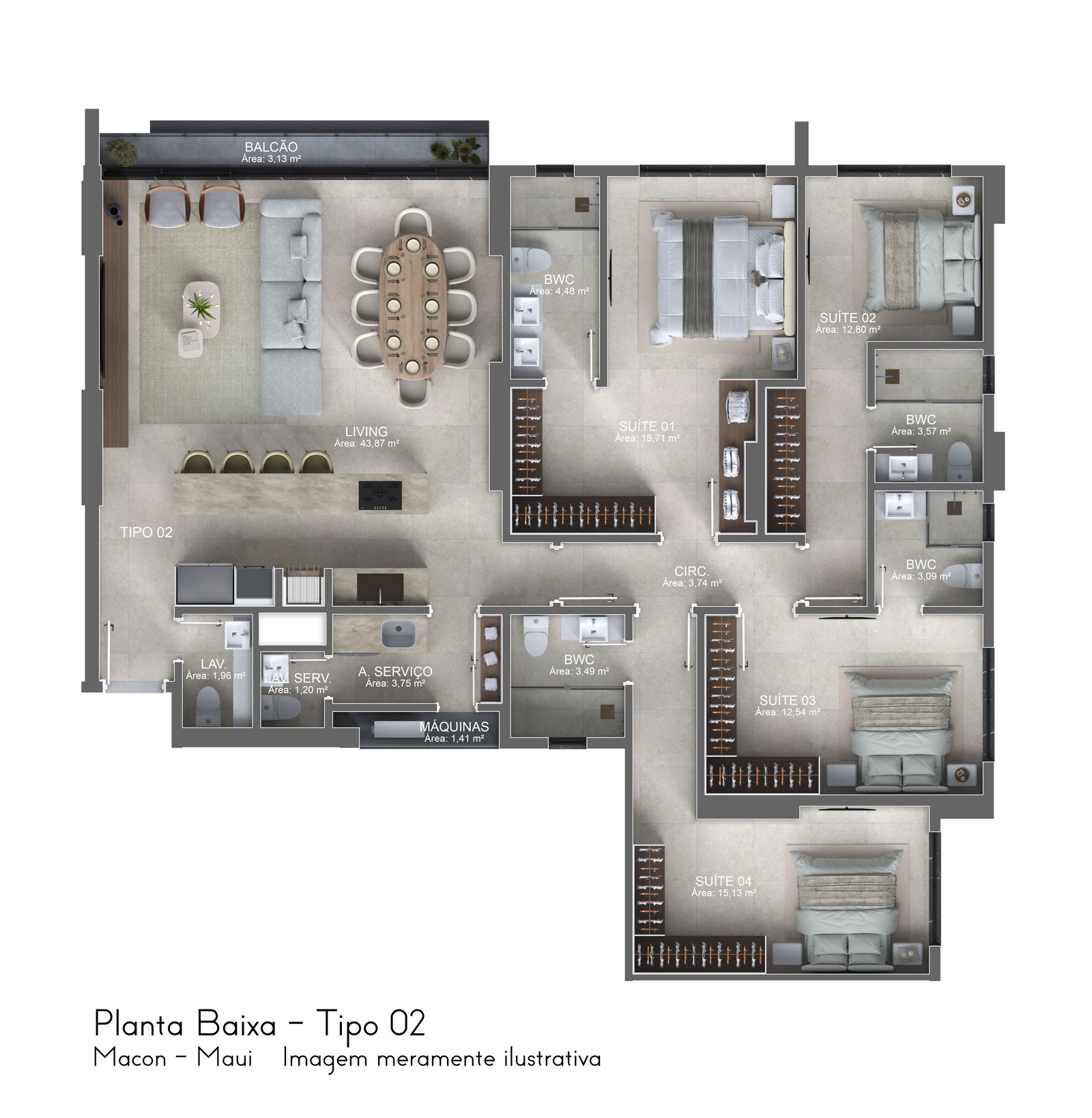 Planta 4 de Maui Residence