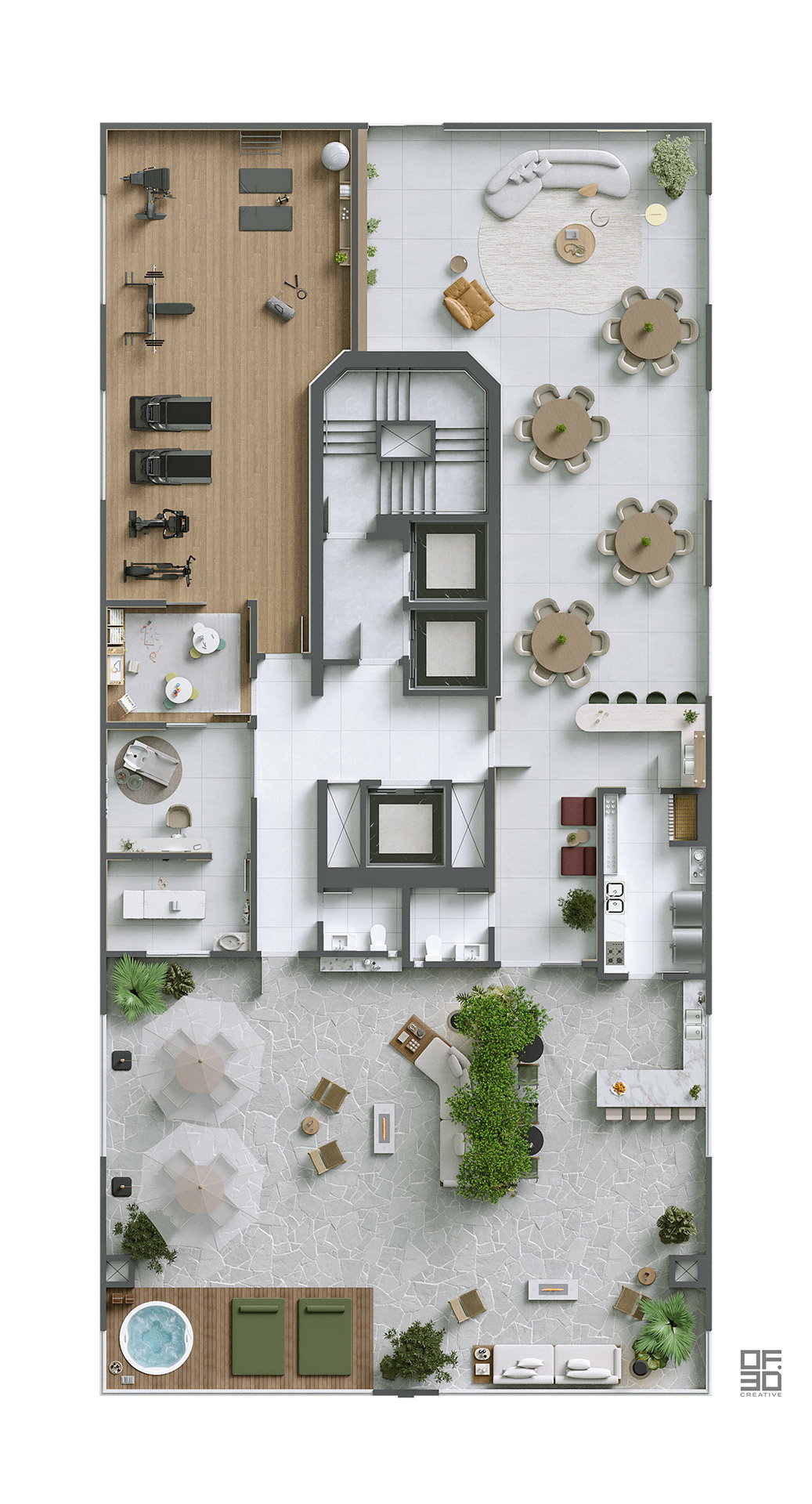 Planta 4 de Villa de Mônaco