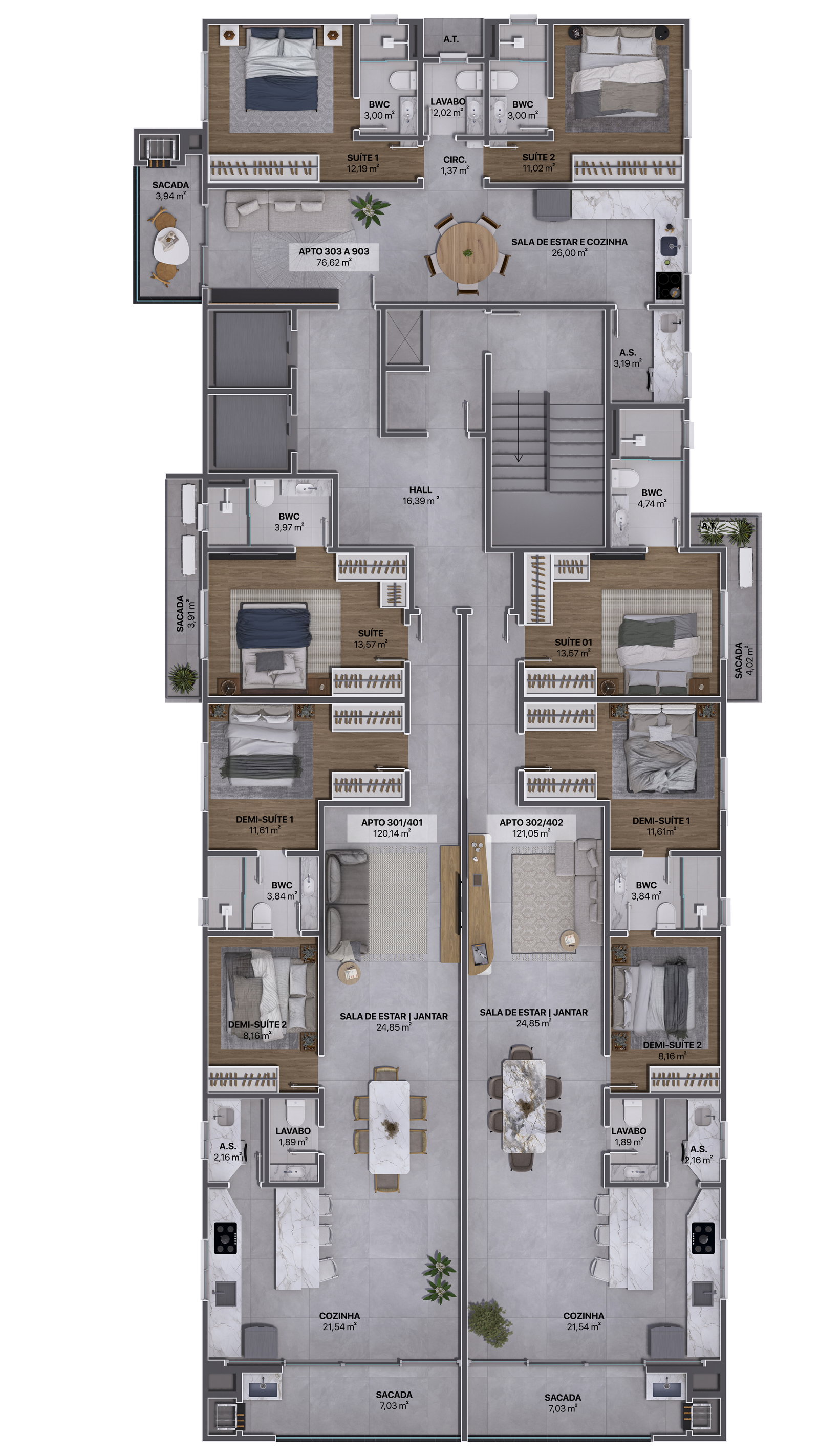 Planta 3 de Residencial Atrium