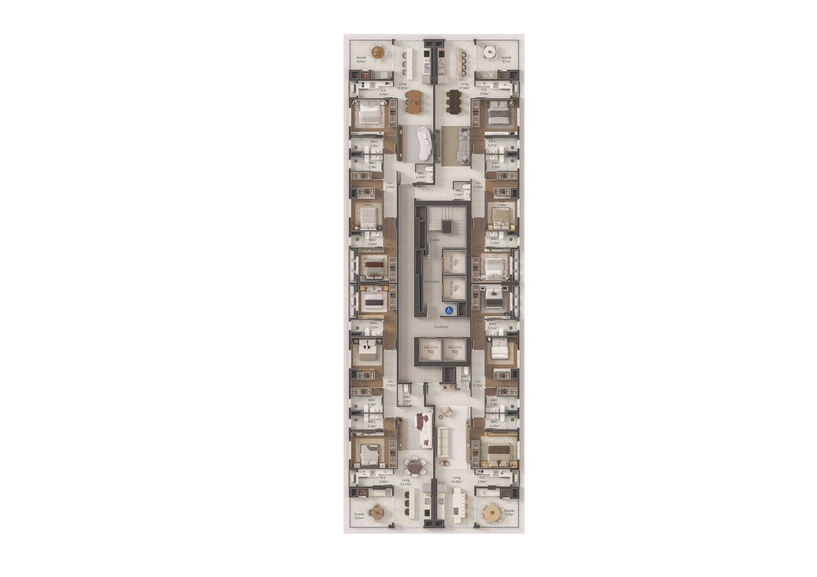 Planta 5 de Terral Skyhome Club
