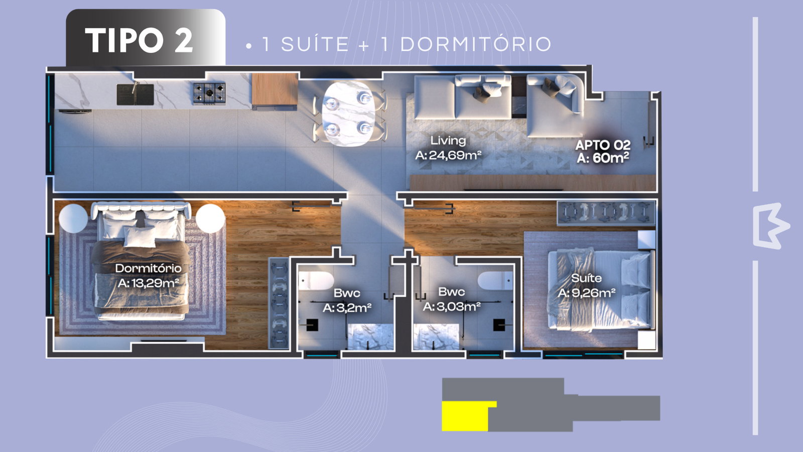 Planta 4 de Oceânico Flats