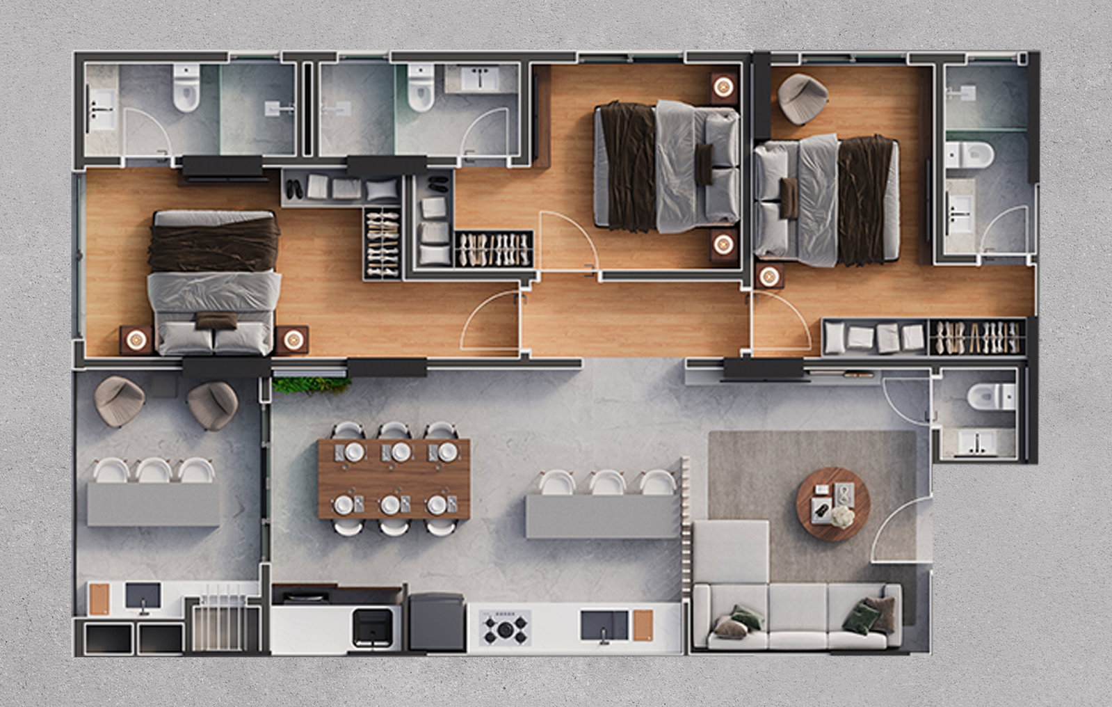 Planta 2 de Aventador Beach Tower