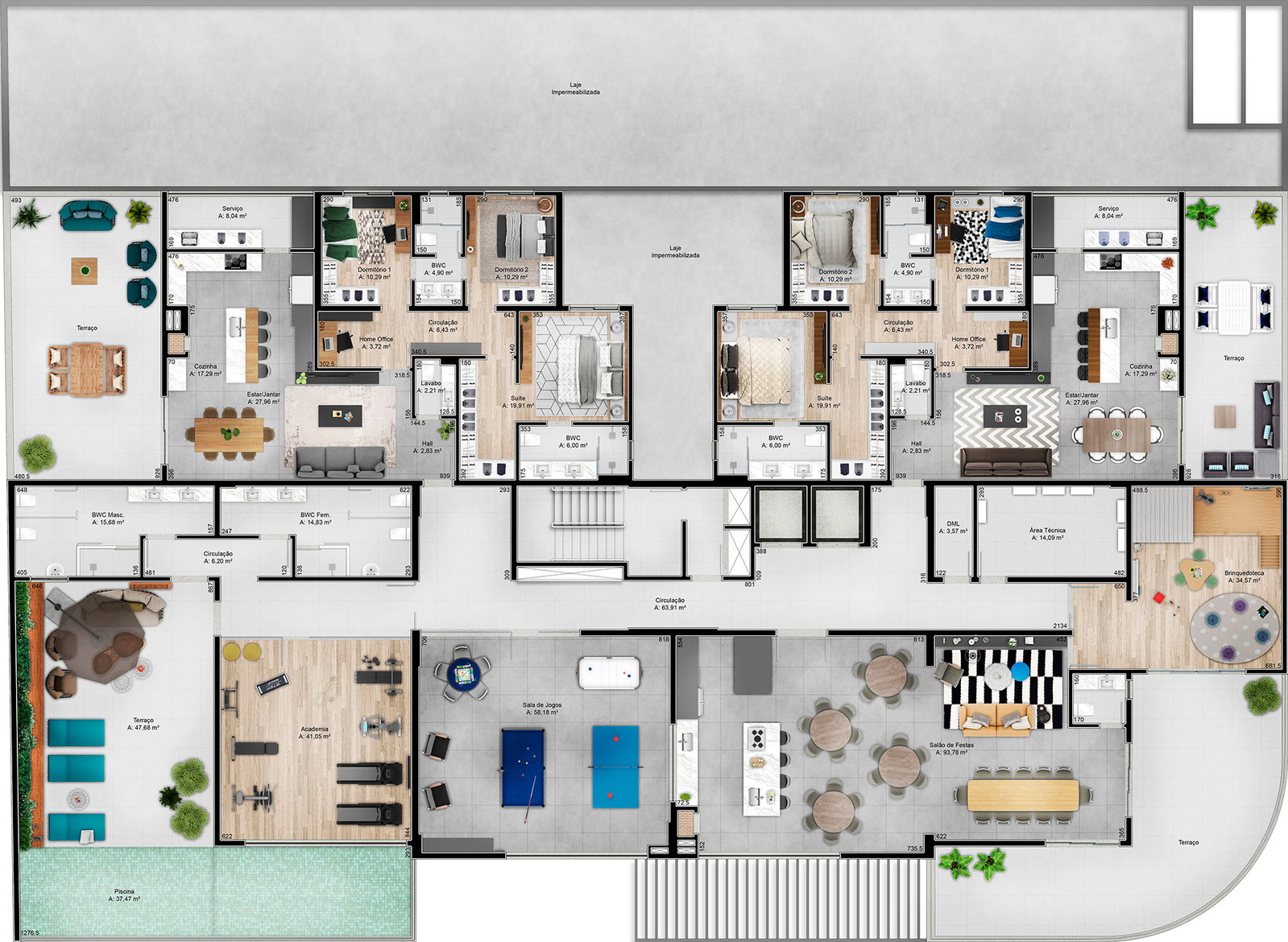 Planta 4 de Millennium Park Residence