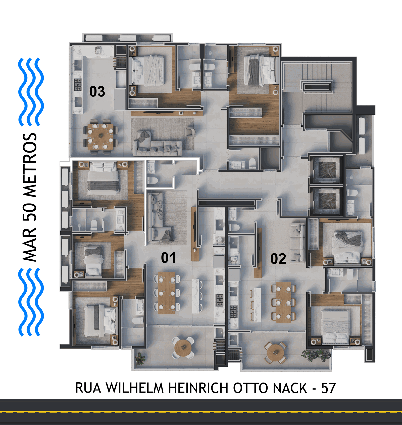 Planta 1 de Otto Residence
