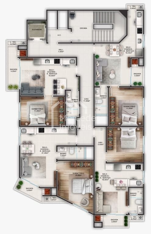 Foto 15 de Apartamento 1 dorm à venda · Fazenda, Itajaí