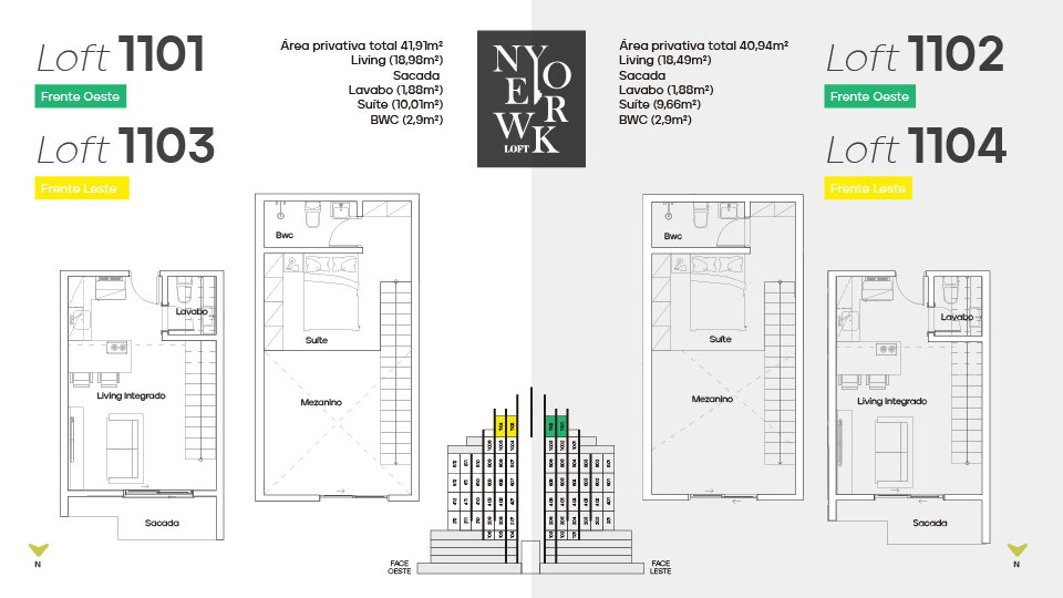Planta 16 de New York Lofts