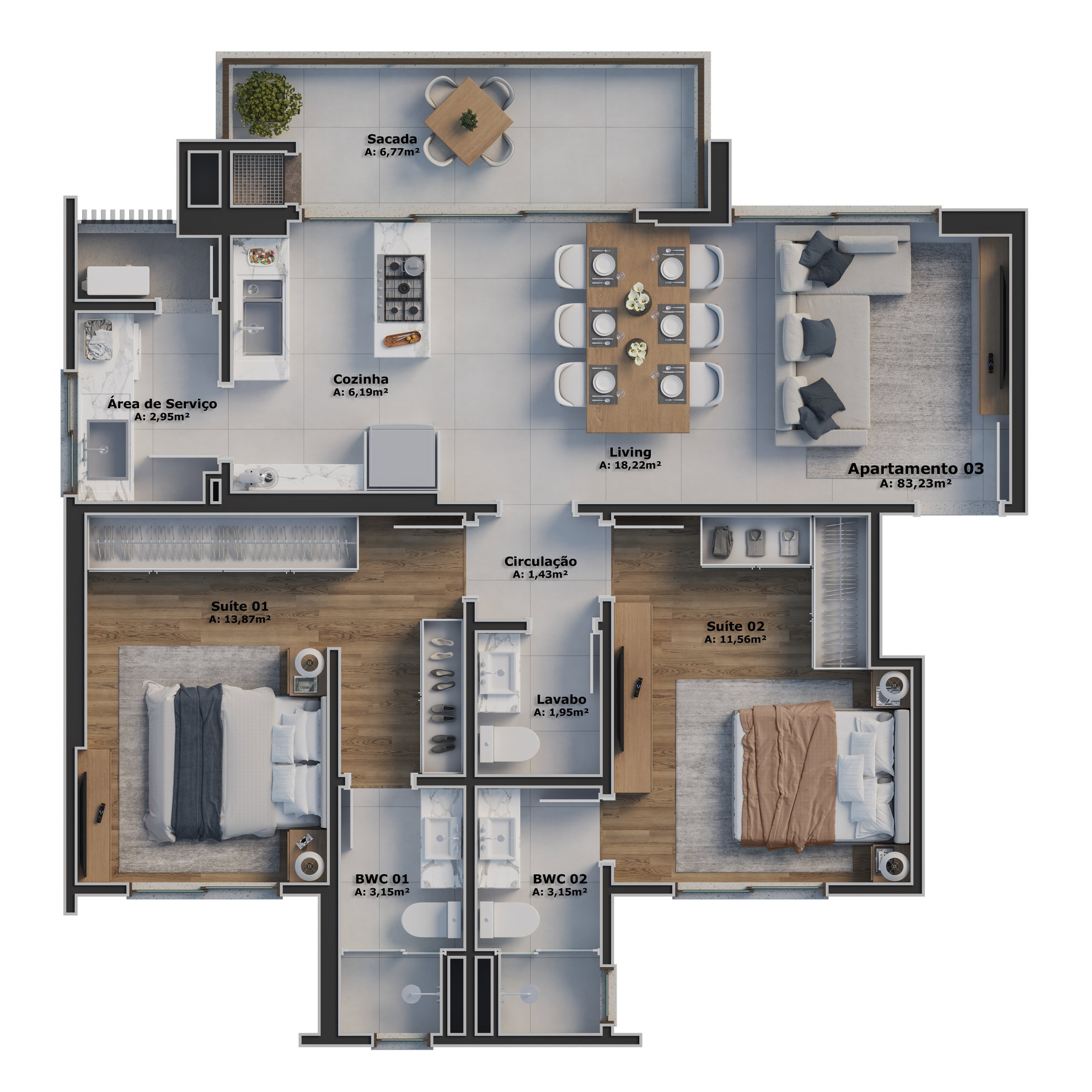 Planta 4 de Terrace Residence