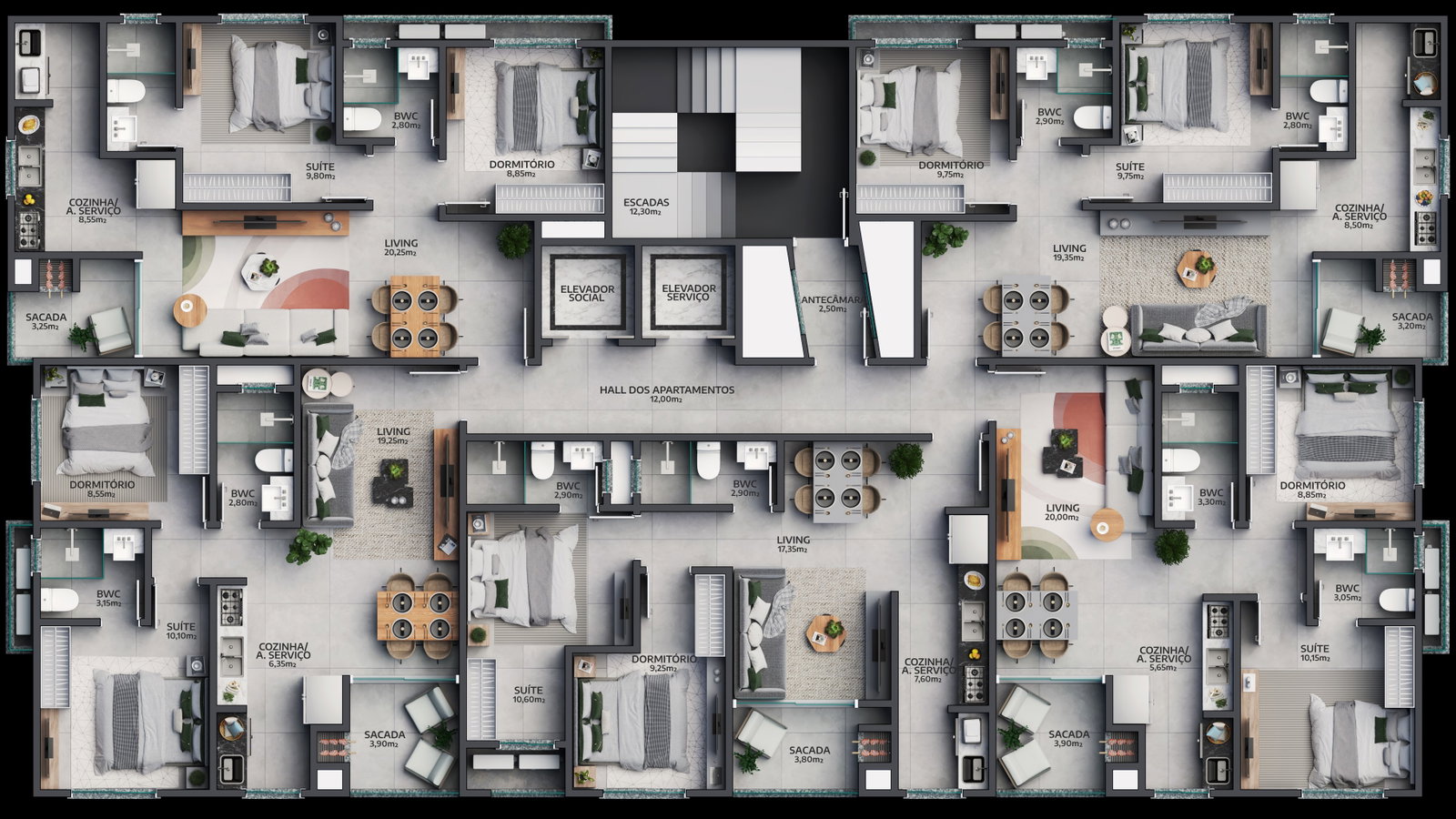 Planta 1 de Lorenzo Gabriel Residence