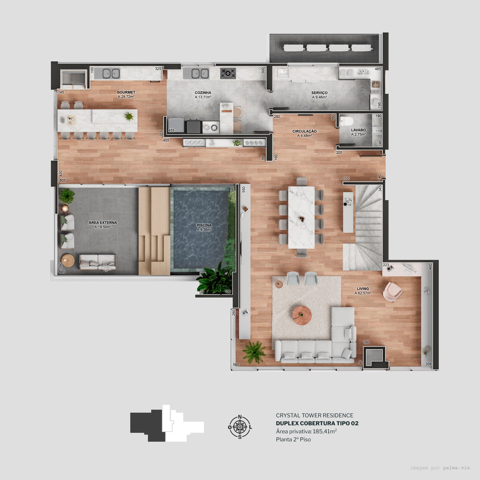 Planta 3 de Diamond Crystal Tower