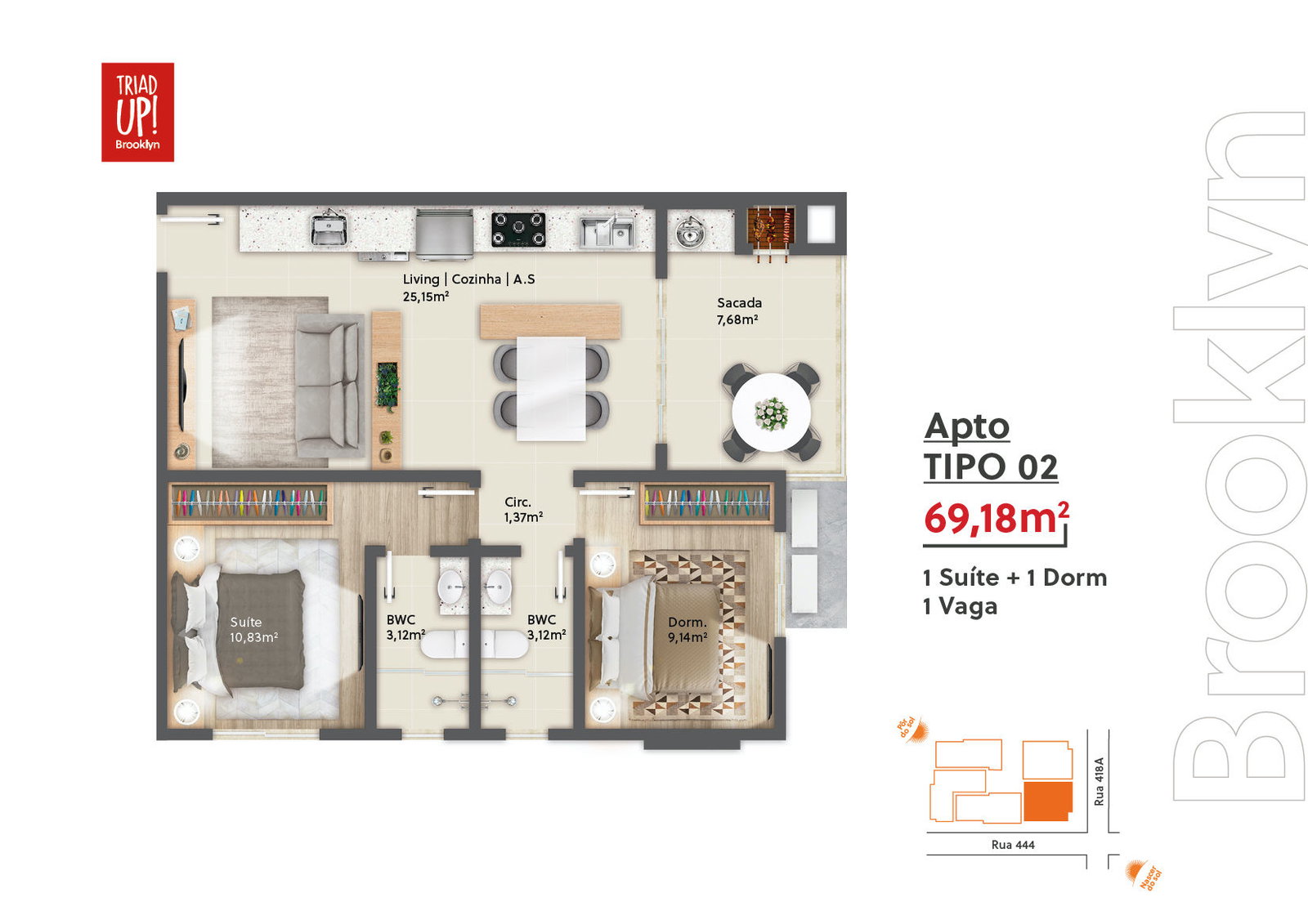 Planta 2 de Triad Up! Brooklyn