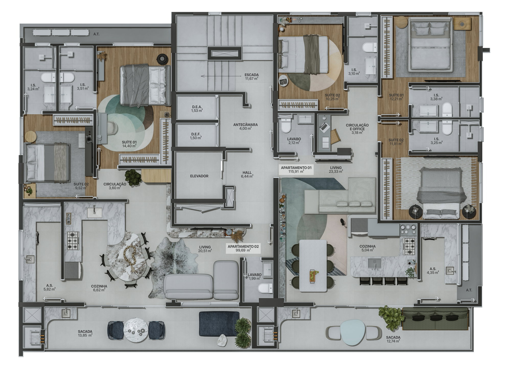 Planta 6 de Residencial Marena