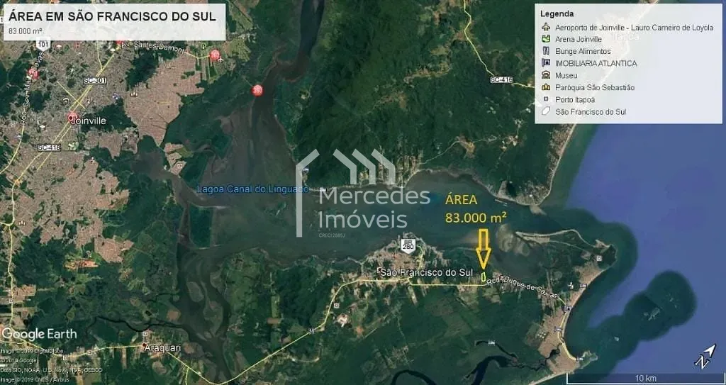 Foto 3 de Terreno à venda, 5330 m² - Iperoba - São Francisco do Sul/SC