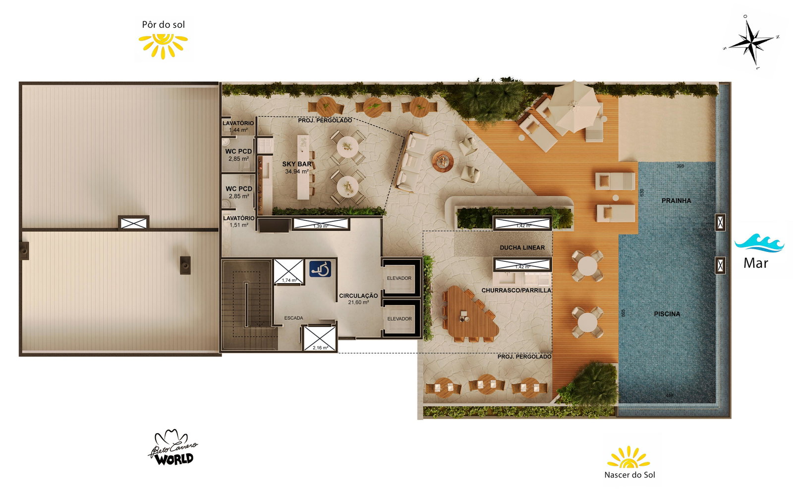 Planta 6 de Skyline Living