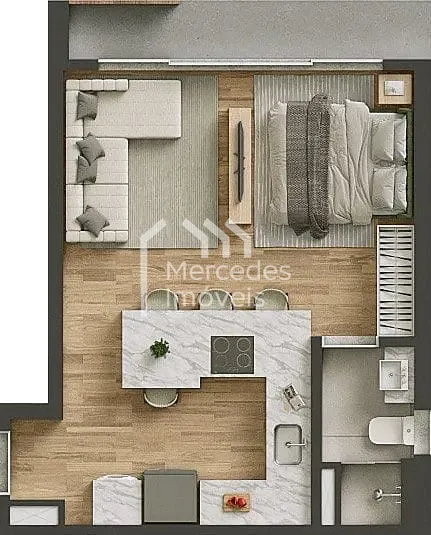 Foto 25 de Apartamento 1 dormitorio com 39.75m² à venda, Viva Park, Porto Belo, SC